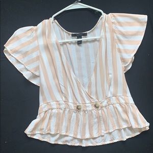 forever 21 low vback blouse